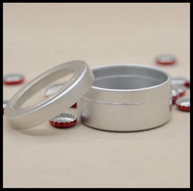 China 25g Aluminum Jar With PVC Window Aluminum Wax Can Wholesale supplier