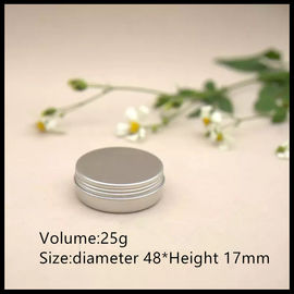 China 25g Cream Jar Silver Small Round Container Custom Aluminum Cans supplier