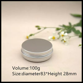 China Empty Aluminum Cosmetic Containers , 100g Aluminum Cosmetic Jar With Lids supplier