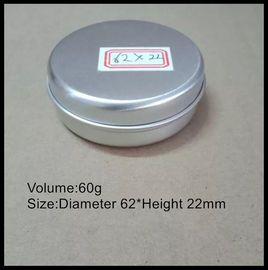 China 60g Metal Thread Round Cans With Screw Lids Tinplate packaging tins Candy Jar supplier
