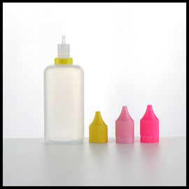 China 100ml LDPE Plastic New Design Vape Bottles Safty Caps PE Translucent Color supplier