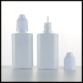 China White PET E Liquid Bottles , Plastic Eye Dropper Bottles 30ml Childproof Cap supplier