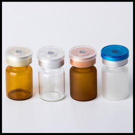 China Medical Liquid 5ml Vials Empty Makeup Containers With Rubber Stopper Flip Off Cap supplier
