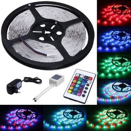 China 5m Length Color Changing LED Strip Lights 300 LEDs SMD 3528 With Remote Control supplier