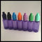 Purple 20 Ml Plastic Dropper Bottles , Health And Safety PET Ejuice Oil Dropper Bottle supplier