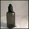 PET Dark Dropper Bottles 50ml , Black Transparent Squeezable Dropper Bottles supplier