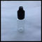 Transparent PET E Liquid Bottles 15ml Long Thin Tip Dropper With Childproof Tamper Cap supplier
