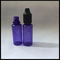 Purple PET E Liquid Bottles , PET Plastic Squeezable Dropper Bottles 15ml Capacity supplier