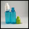 Blue Plastic 20ml PET Dropper Bottles With Childproof Tamper Cap Non - Toxic supplier