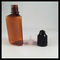 Amber 30ml Plastic PET E Liquid Bottles , Triangle Shape Vapor Liquid Bottles supplier