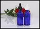 Blue Garomatherapy Oil Bottles 30ml , Pharmaceutical Empty Essential Oil Bottles supplier