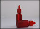 Mini Essential Oil Glass Bottles Red Frosted Screen Printing Logol Childproof Caps supplier