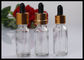 Transparent Essential Oil Glass Bottles Chemical Stability Health / Safety supplier