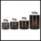Brown Cosmetic Cream Jar Recycle Glass Empty Type Flat Shoulder Bottle Shape supplier