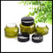 Oblique Shoulder Empty Cosmetic Containers , Amber Glass Containers With Lids supplier