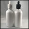 E Liquid Dropper Empty Essential Oil Bottles White Frosted Glass 100ml Capacity supplier