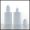 White PET E Liquid Bottles , Plastic Eye Dropper Bottles 30ml Childproof Cap supplier