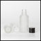 Frosted Clear Empty Essential Oil Bottles Glass Material Plastic Cap PE Inserts supplier