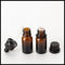 Orifice Reducer Amber Glass Dropper Bottles 10ml Recyclable Material Customized supplier