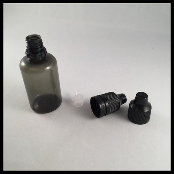 Custom 30ml Pet Plastic Bottles , Amber Dropper Bottles Screen Printing Logol