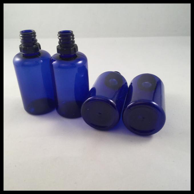 Blue 30ml Plastic Bottles PET Dropper Bottles E Cig Liquid Bottles