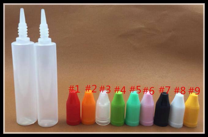 PE Translucent Empty Plastic Dropper Bottles , 30ml Plastic Squeeze Bottles