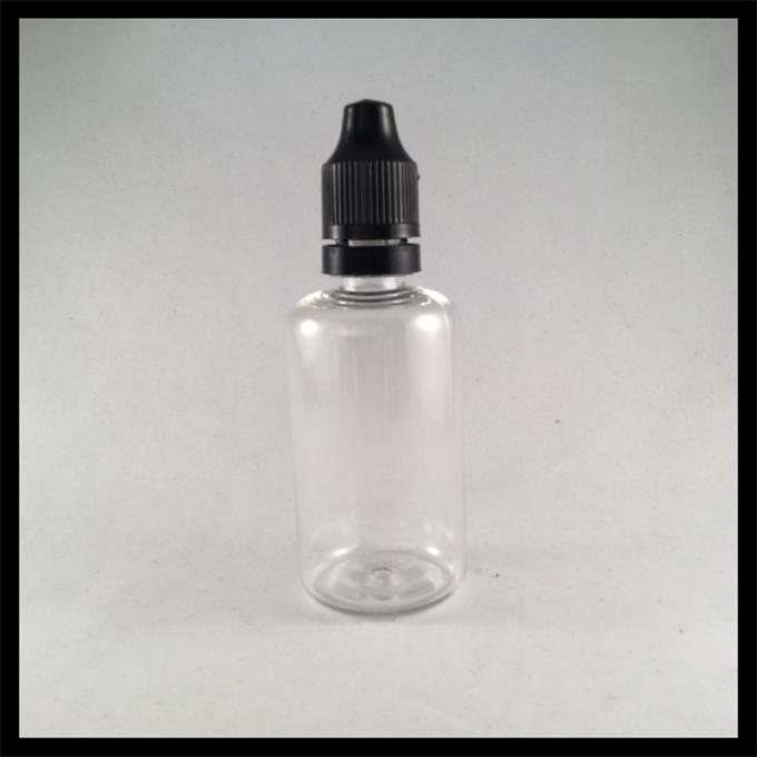 Clear Plastic Cosmetic Dropper Bottles 50ml , Medical Packing Plastic Eye Dropper Bottles