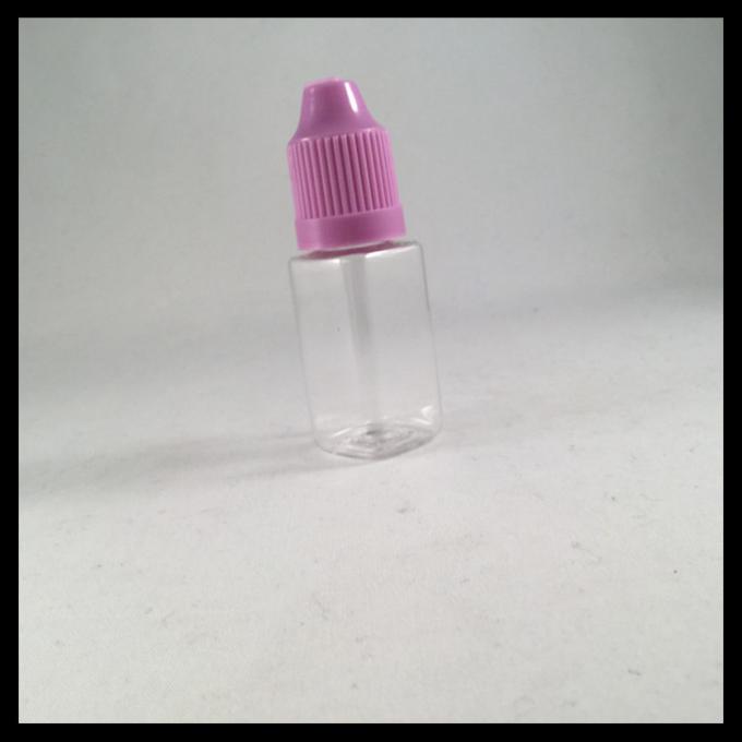 Clear Plastic PET Dropper Bottles 10ml Screen Printing Acid Base Resistance