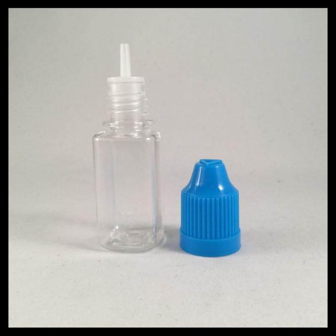 Clear Plastic PET Dropper Bottles 10ml Screen Printing Acid Base Resistance