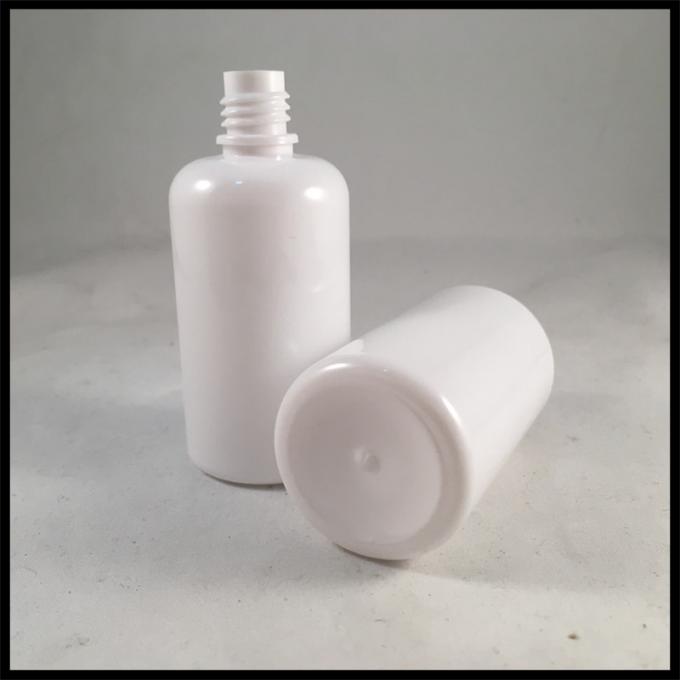 Round PET Dropper Bottles Milk White Plastic Container For Flavored Sauce