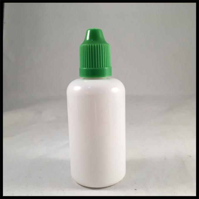 Round PET Dropper Bottles Milk White Plastic Container For Flavored Sauce