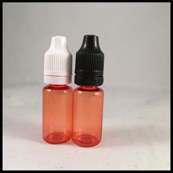 Red Smoke Oil Dropper Bottle , 10ml Plastic Dropper Bottles Acid Base Resistance