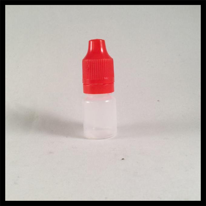 Colorful Cap 5ml PE E Liquid Bottles , Child Resistant Dropper Bottles HDPE