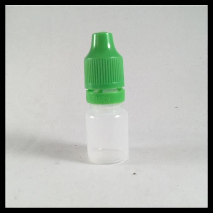 Colorful Cap 5ml PE E Liquid Bottles , Child Resistant Dropper Bottles HDPE