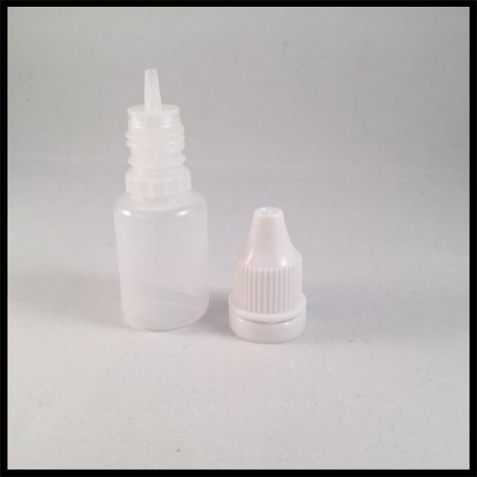 E Liquid 10ml LDPE PE E Liquid Bottles With Child Resist Cap Acid Base Resistance