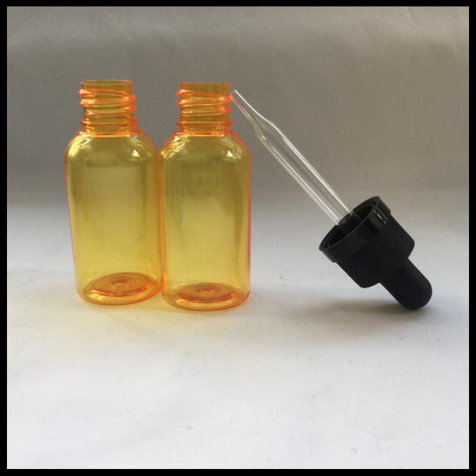 Orange Plastic Pipette Bottles Food Grade For Liquid Flavoring Packing