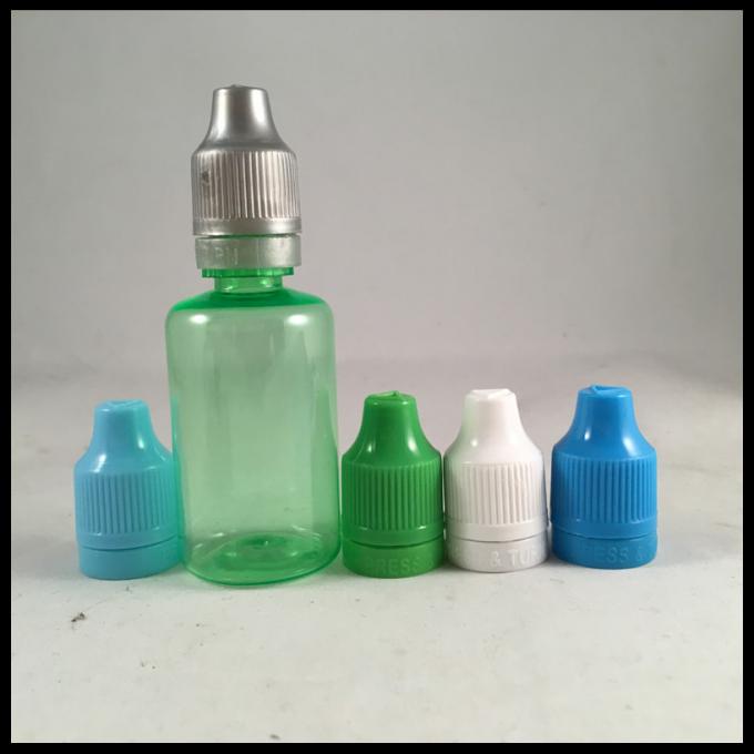 30ml Green Plastic Bottles PET Dropper Bottles Juice Oil Bottles With Childproof Tamper Cap