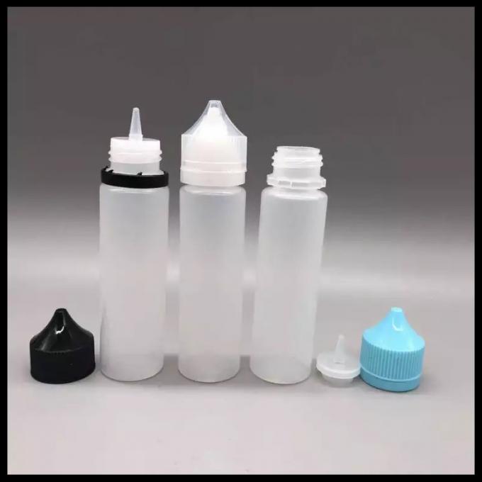 Custom Plastic Eye Dropper Bottles , Pharmaceutical 60ml Plastic Dropper Bottle