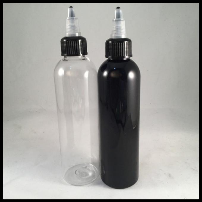 Black PET E Liquid Bottles ropper Container With Childproof Caps Health / Safety