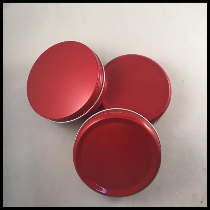 Round Shape Cosmetic Cream Jar Empty Containers Aluminum Makeup Case Cotton Type