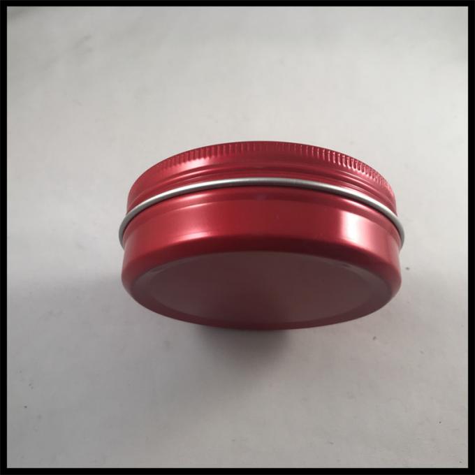 Round Shape Cosmetic Cream Jar Empty Containers Aluminum Makeup Case Cotton Type