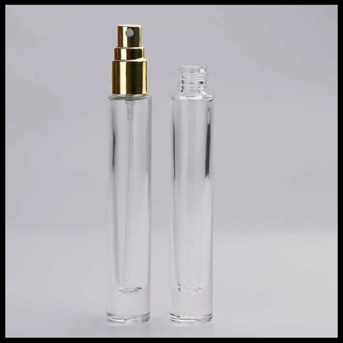 Glass Material Perfume Spray Bottles , Small Empty Spray Bottles Round Long Shape