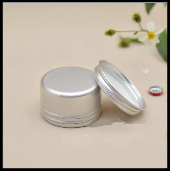 40g Cosmetic Cream Jar Aluminum Metal Container With Screw Lid