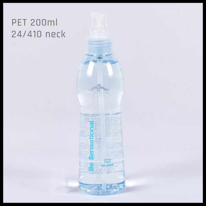 PET 200ml Personal Care Bottles Cosmetic Plastic Spray Gel Bottle Lotion Pump
