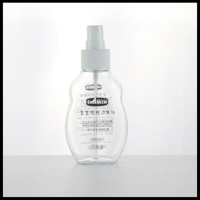 Refillable Essential Oil Spray Bottles Plastic Material 100ml Capacity Flat Shape