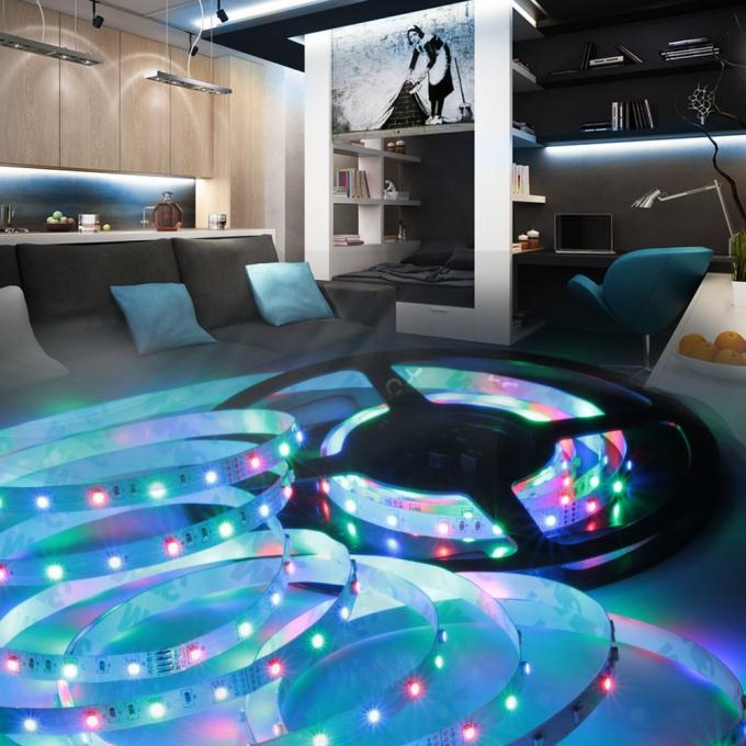 5m Length Color Changing LED Strip Lights 300 LEDs SMD 3528 With Remote Control